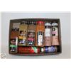 Image 1 : FLAT OF NEW SEALED ASSORTED SPICES ALL BRAND NEW