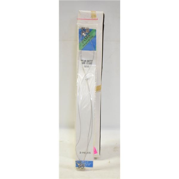 BOX OF 12 X 3 - 36 TOTAL 12 INCH WIRE LEADERS