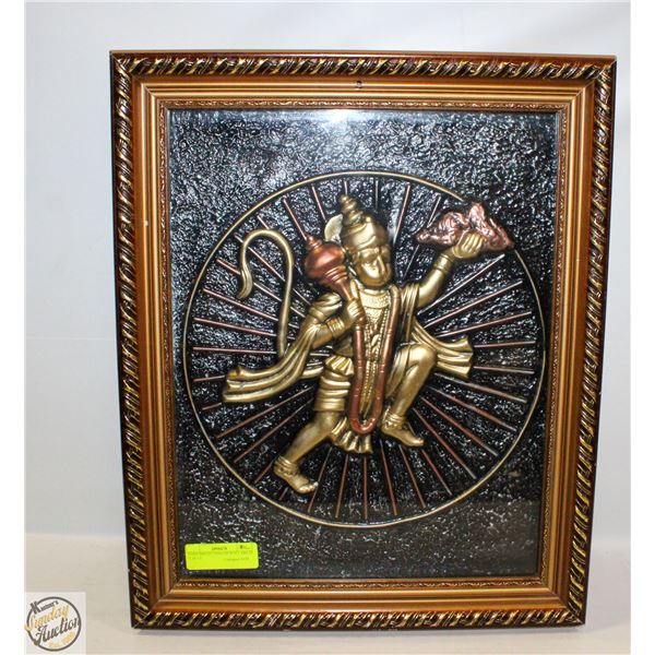 INDIA MEETS INDIA 3D WALL ART 20 X 16 1/2