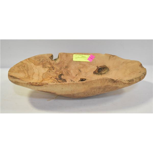 CUSTOM WOOD SERVING BOWL - NEW