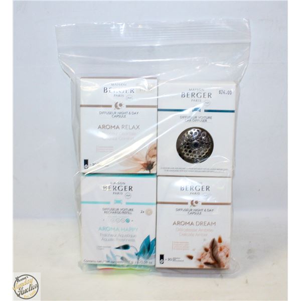 FOUR NEW MAISON BERGER NIGHT AND DAY CAPSULES