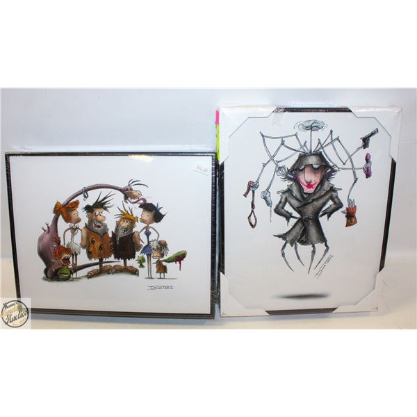 TWO NEW BOARD PRINTS BY DINO TOMIC "INSPECTOR