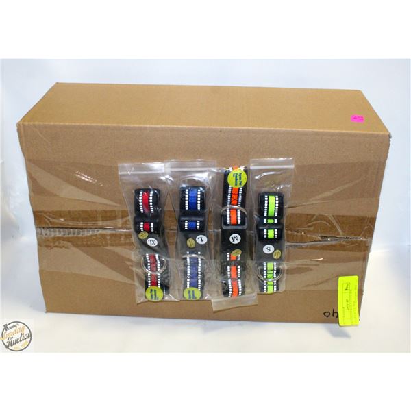 NEW NYLON REFLECTIVE DOG COLLARS BLUE RED