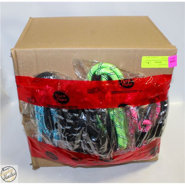 NEW VARIOUS COLOURED NYLON ROPE LEASHES