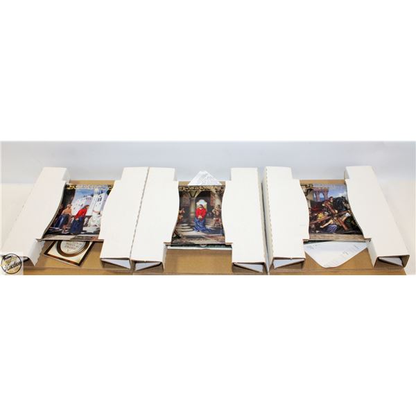 3 BRADFORD EXCHANGE COLLECTOR PLATES