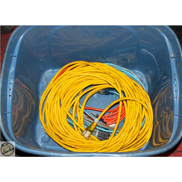 BOX W/ 35FT, 50FT AND 100FT POWER CORDS