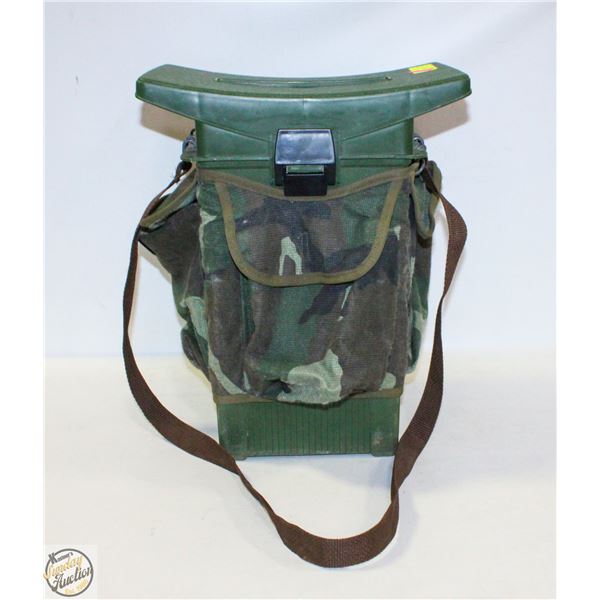 FISHING TACKLE BOX SEAT WITH CAMOFLAUGE