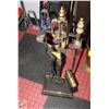 Image 1 : BRASS 3 PIECE FIREPLACE SET WITH STAND