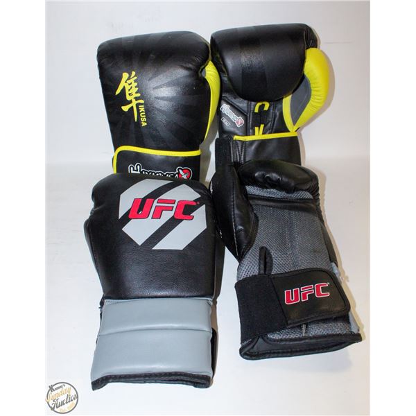 16 OZ HAYABUSA BOXING GLOVES & UFC GLOVES