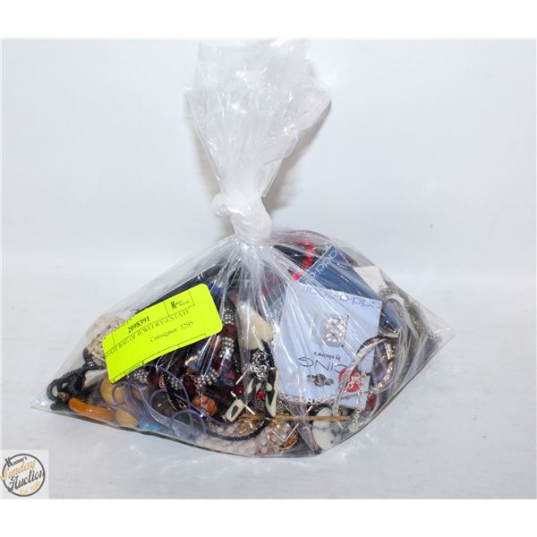 ESTATE BAG OF JEWELRY-ESTATE