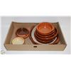 Image 1 : ESTATE LOT OF TERRA COTTA DISHES VARIOUS