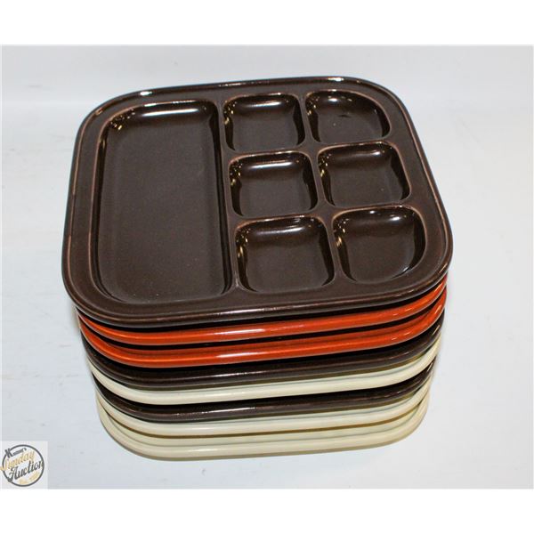 8 VINTAGE TIL JAPAN CERAMIC PLATES BENTO SUSHI