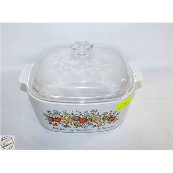 VINTAGE PYREX CORNING CASSEROLE DISH A-5-B 5 LITER