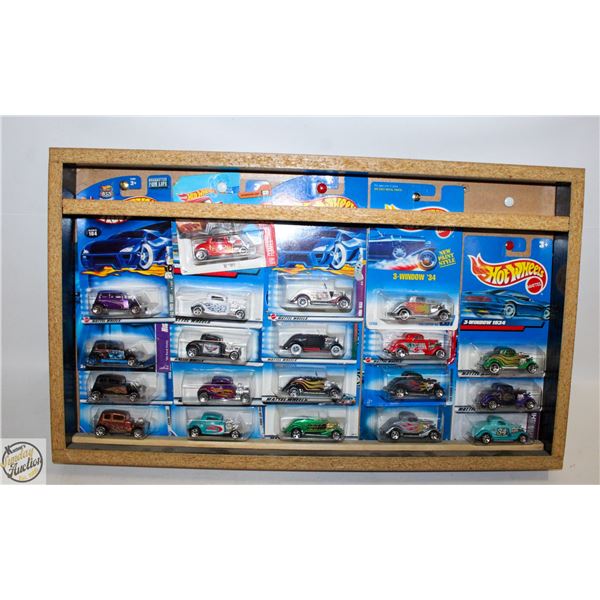 20-1932/34 FORD HOT WHEELS CARS CUSTOM SHADOW BOX