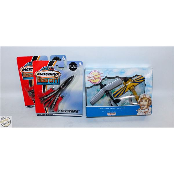 TWO MATCHBOX HERO CITY SKY BUSTERS SOLD WITH DAYS