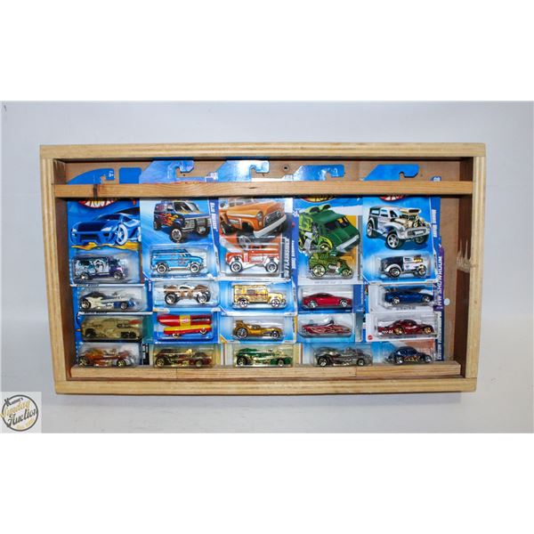 20 HOT WHEELS CARS CUSTOM SHADOW BOX