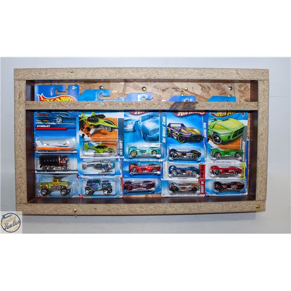 18 HOT WHEELS CARS CUSTOM SHADOW BOX