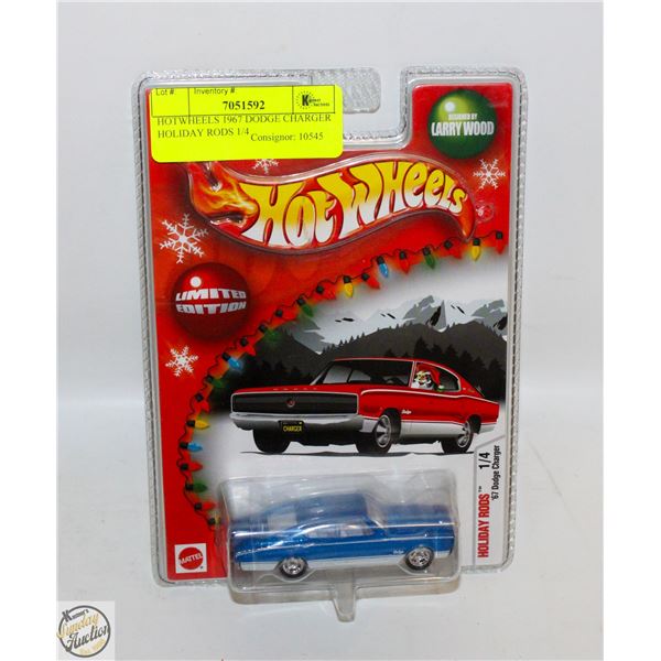 HOTWHEELS 1967 DODGE CHARGER HOLIDAY RODS 1/4