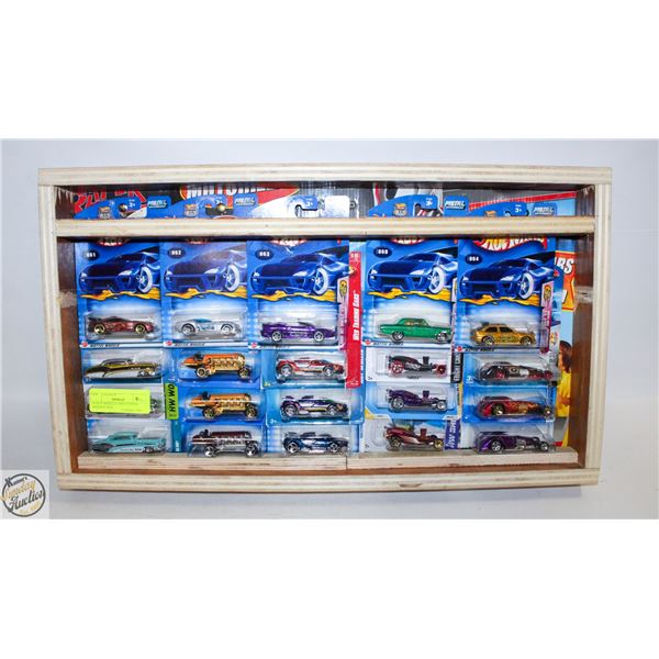 20 HOT WHEELS CARS CUSTOM SHADOW BOX