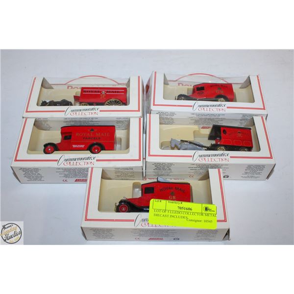 LOT OF 5 LLEDO COLLECTOR METAL DIECAST INCLUDES
