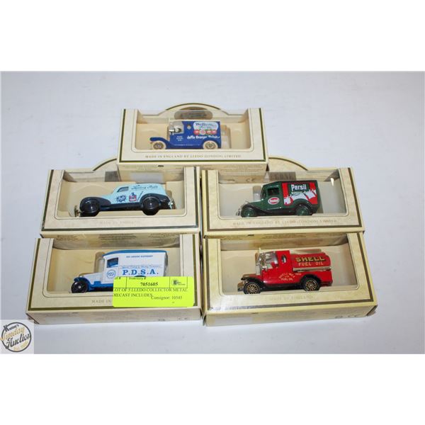 LOT OF 5 LLEDO COLLECTOR METAL DIECAST INCLUDES