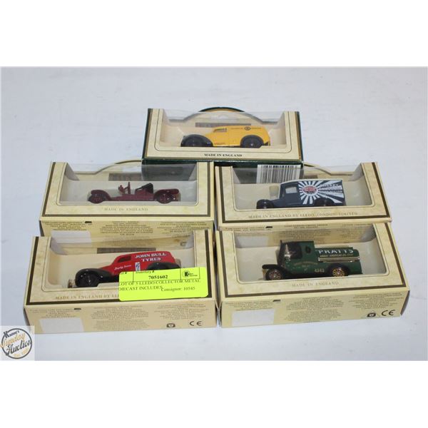 LOT OF 5 LLEDO COLLECTOR METAL DIECAST INCLUDES