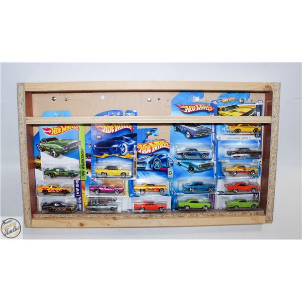 16 ROAD RUNNER HOT WHEELS CARS CUSTOM SHADOW BOX