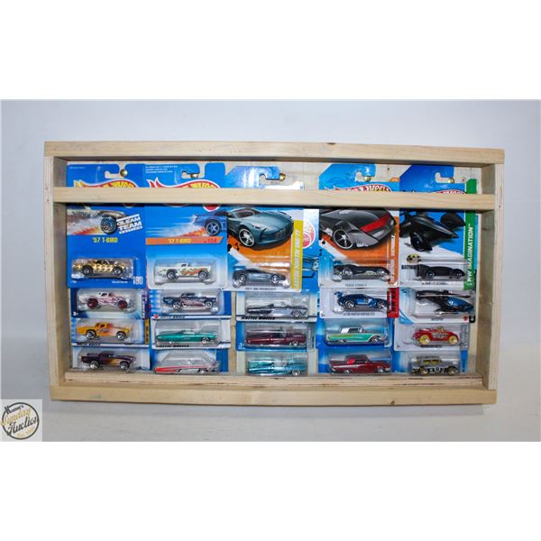 20 T-BIRD HOT WHEELS CARS CUSTOM SHADOW BOX