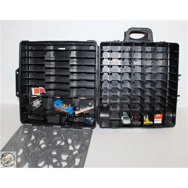 HOTWHEELS COLLECTOR CAR CASE WITH CONTENTS