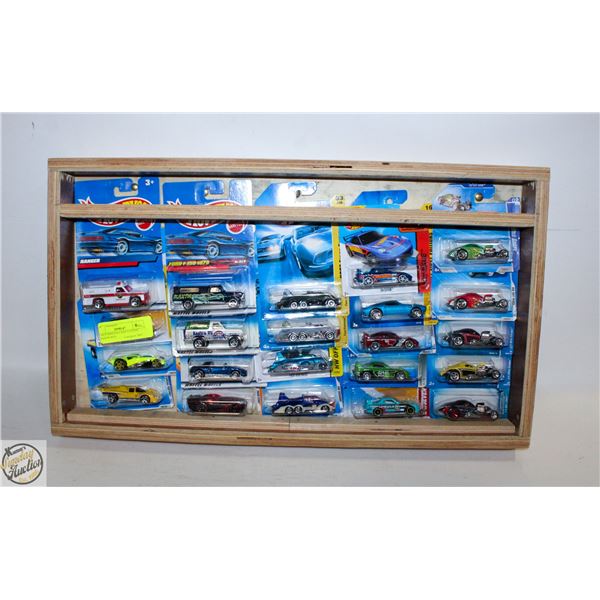 22 HOT WHEELS CARS CUSTOM SHADOW BOX