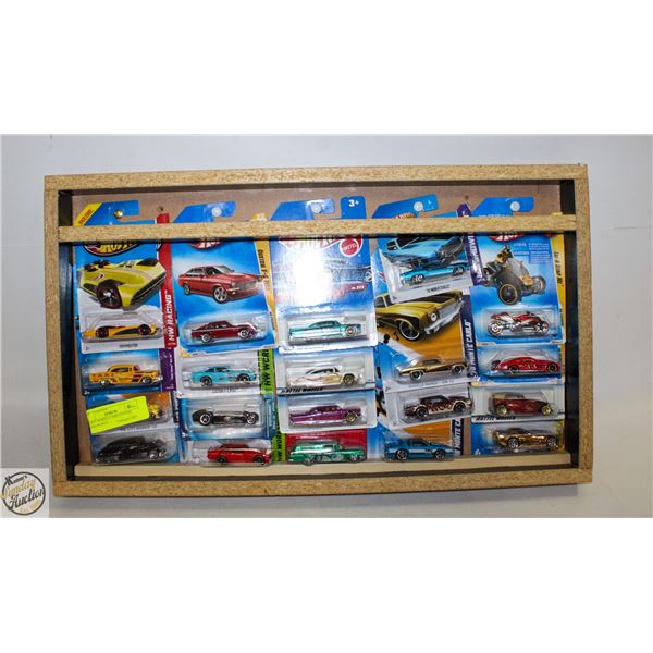 20 HOT WHEELS CARS CUSTOM SHADOW BOX
