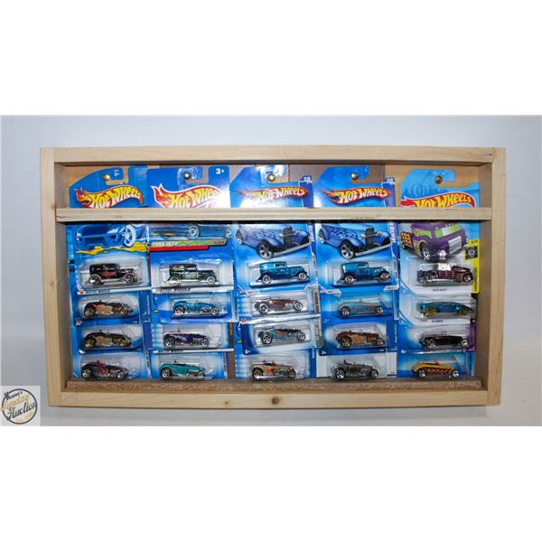 25 HOT WHEELS CARS CUSTOM SHADOW BOX