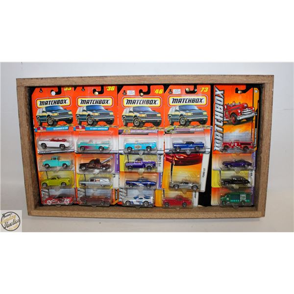 19 - 1998 MATCH BOX CARS CUSTOM SHADOW BOX