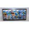 Image 1 : 18 HOT WHEELS CARS CUSTOM SHADOW BOX