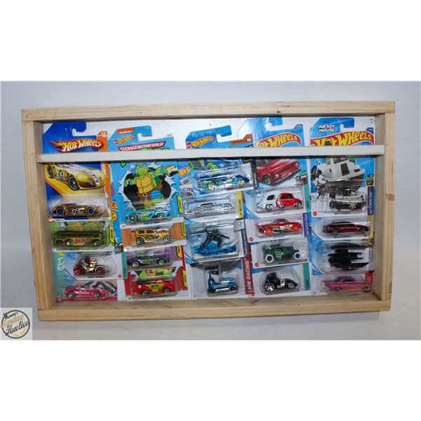 21 CHARACTER HOT WHEELS CARS CUSTOM SHADOW BOX