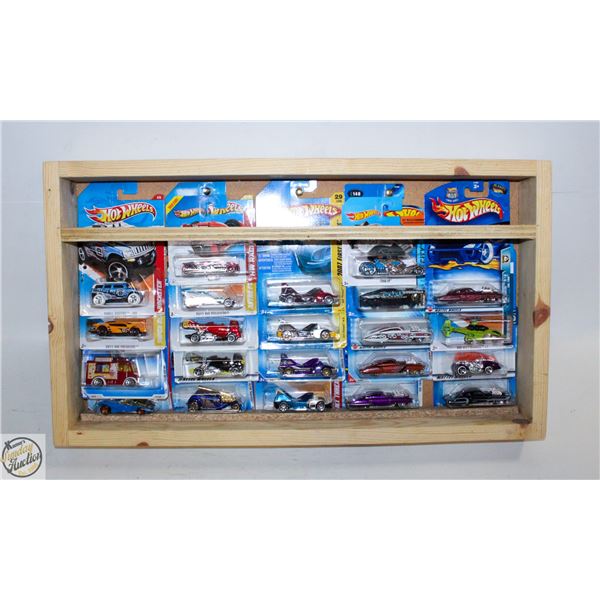 22 HOT WHEELS CARS CUSTOM SHADOW BOX
