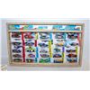 Image 1 : 25 TREASURE HUNTHOT WHEELS CARS CUSTOM SHADOW BOX