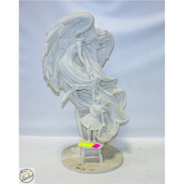 ANGEL + LITTLE GIRL CERAMIC STATUE