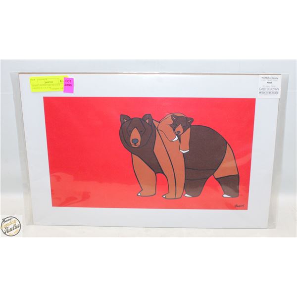 JASON CARTER THE MOTHER GRIZZLEY 11 X 17IN