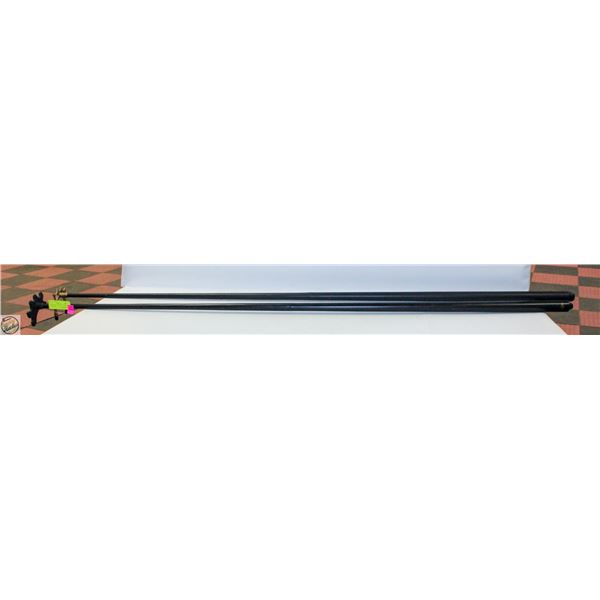 PAIR OF POOL CUE RESTS 1 BRASS ACCENTED
