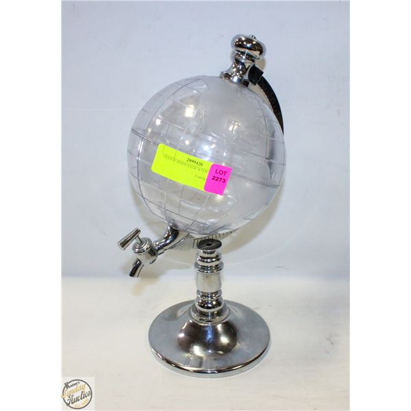 LIQUOR DISPENSER WITH LID MATEL BASE + METAL SPOUT
