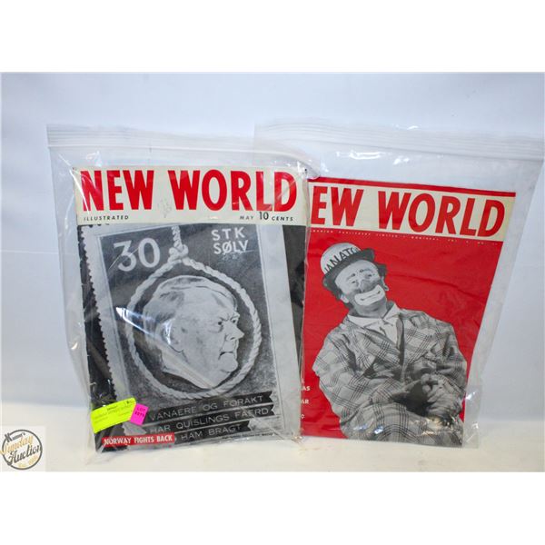 2 DIFFERENT ANTIQUE 10 CENT MAGAZINES
