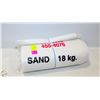 Image 1 : (20) UNUSED 18KG SAND BAGS WHITE