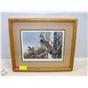 Image 1 : FRAMED PRINT RUFFED GROUSE 12” x 15”