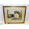 Image 1 : FRAMED WATERCOLOUR OF BREMGARTEN
