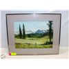 Image 1 : FRAMED WATERCOLOUR TREES AND