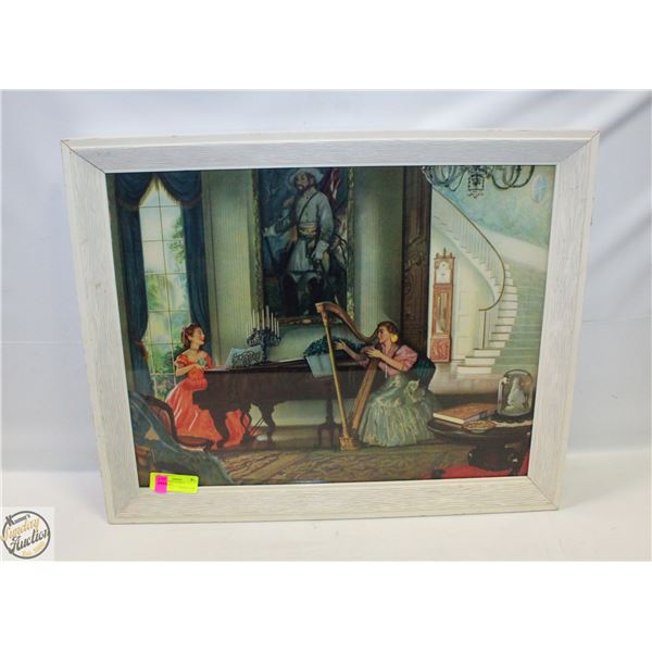 FRAMED COLOUR PRINT CONFEDERATE