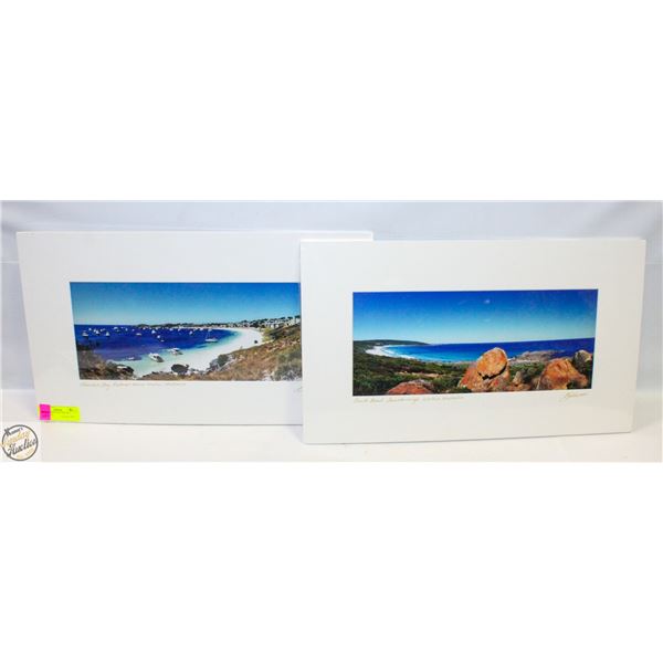 TWO DRY-MOUNTED PHOTOS AUSTRALIAN