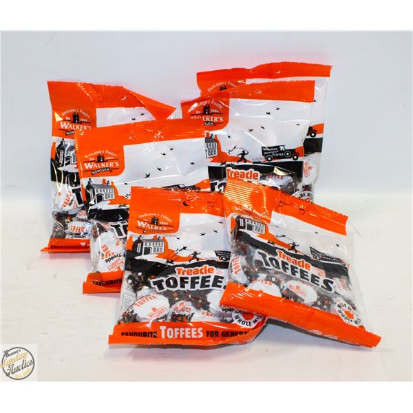 SIX BAGS OF WALKERS, ENGLISH TOFFEE