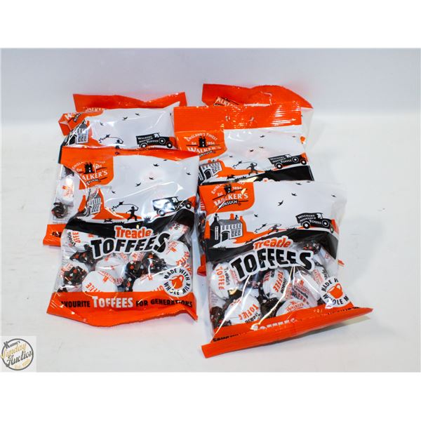 SIX BAGS OF WALKERS, ENGLISH TOFFEE